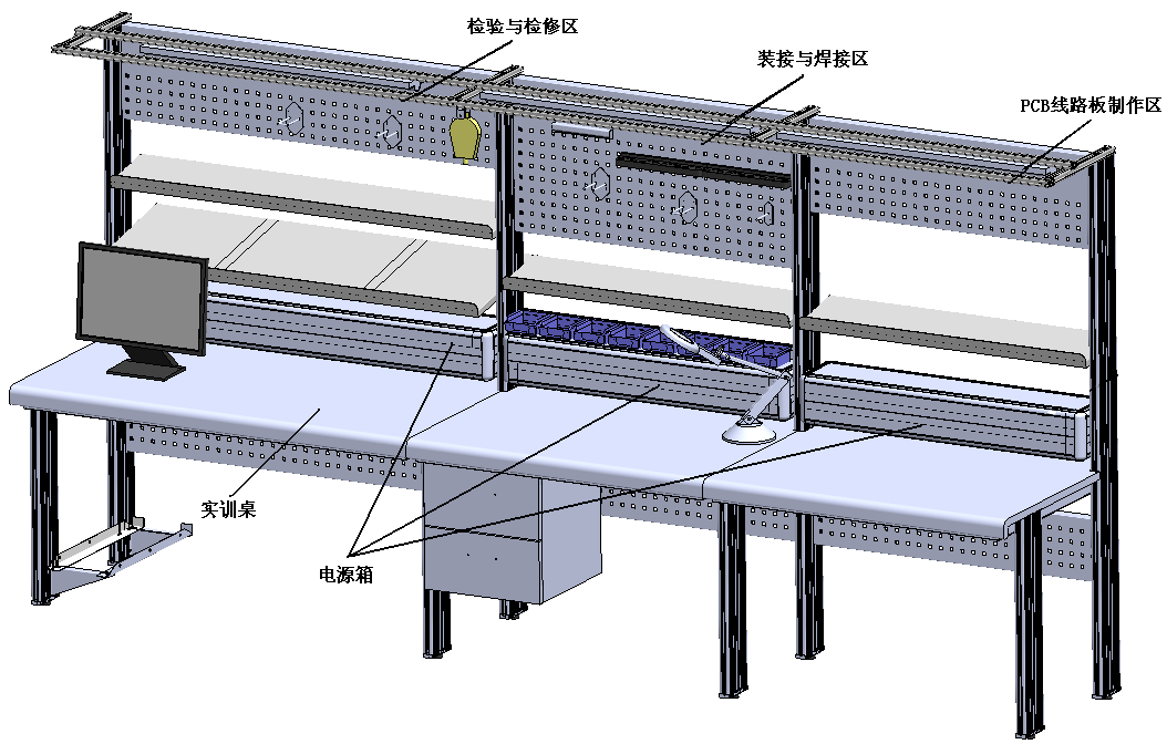 LG-ZJG03型電子設(shè)備裝接工技能實(shí)訓(xùn)考核裝置